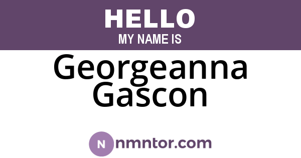 Georgeanna Gascon
