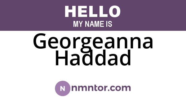 Georgeanna Haddad
