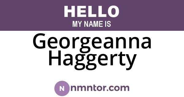 Georgeanna Haggerty