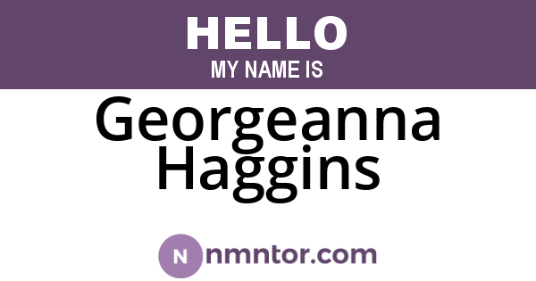 Georgeanna Haggins