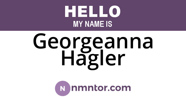 Georgeanna Hagler