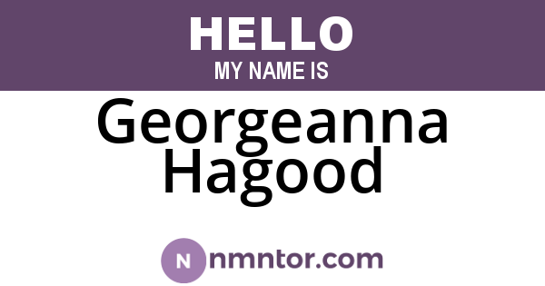 Georgeanna Hagood