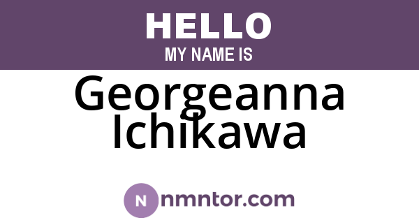 Georgeanna Ichikawa
