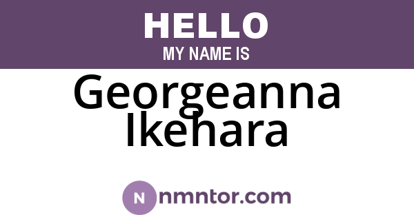Georgeanna Ikehara
