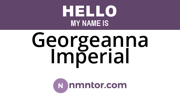 Georgeanna Imperial
