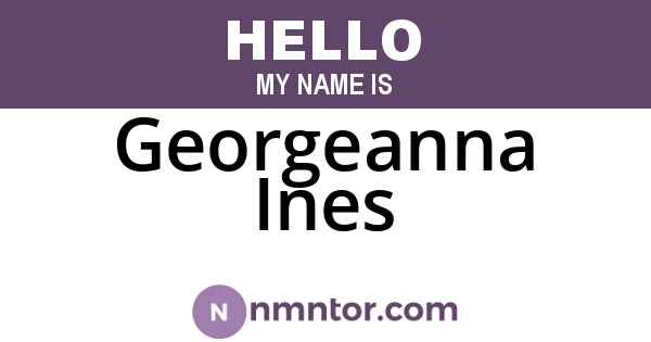 Georgeanna Ines