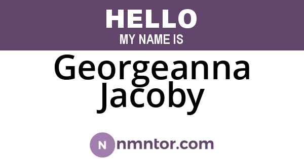 Georgeanna Jacoby