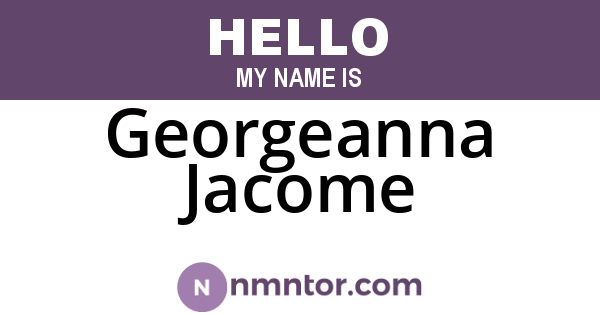 Georgeanna Jacome