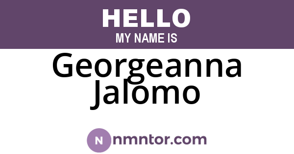 Georgeanna Jalomo