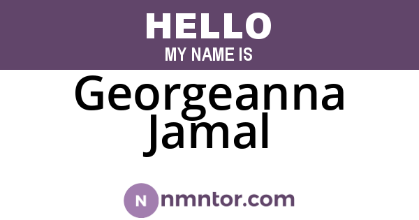 Georgeanna Jamal