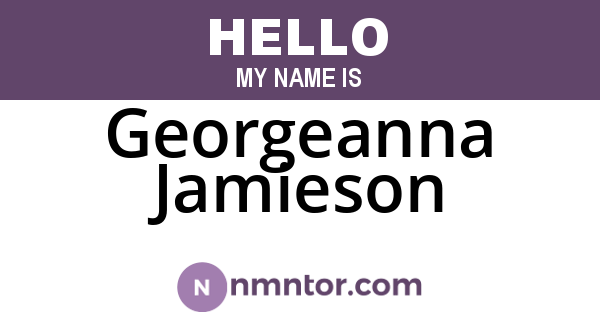 Georgeanna Jamieson