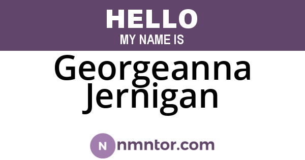 Georgeanna Jernigan