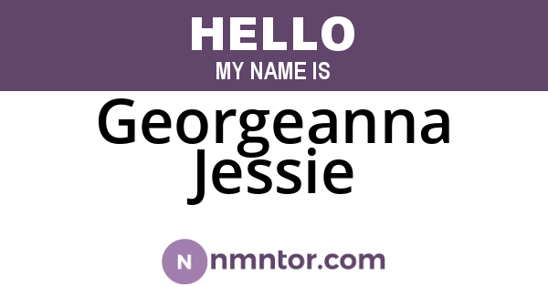 Georgeanna Jessie