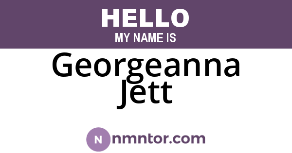 Georgeanna Jett