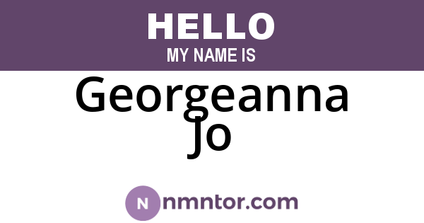 Georgeanna Jo