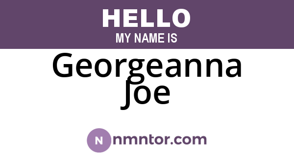 Georgeanna Joe