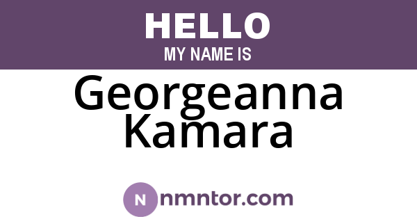 Georgeanna Kamara