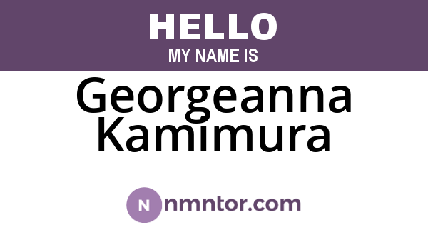 Georgeanna Kamimura