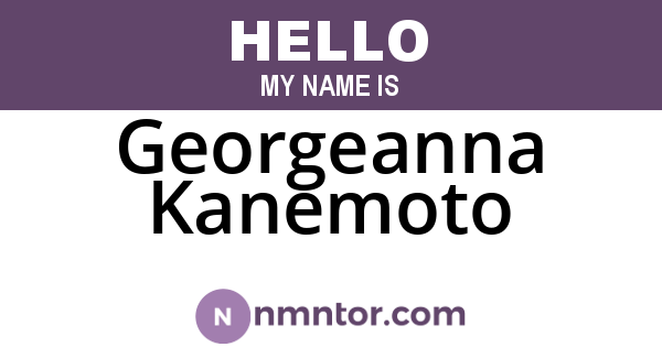 Georgeanna Kanemoto