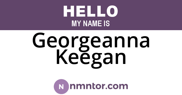 Georgeanna Keegan