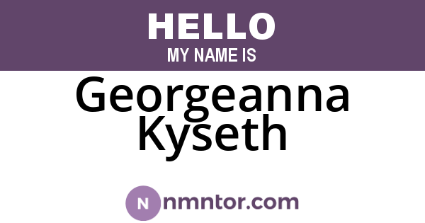 Georgeanna Kyseth