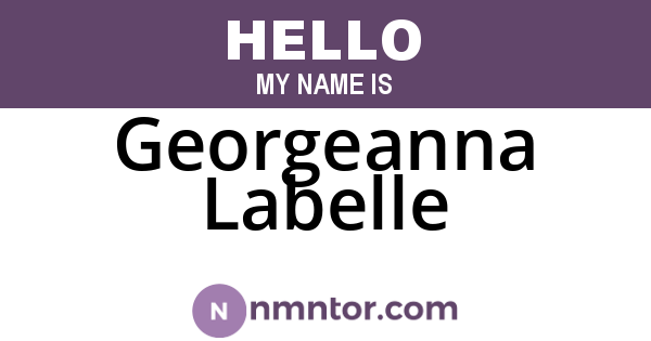 Georgeanna Labelle