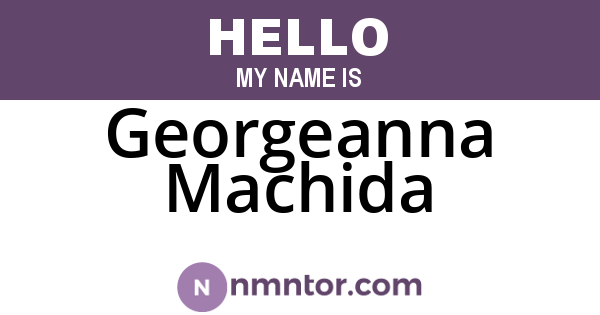 Georgeanna Machida