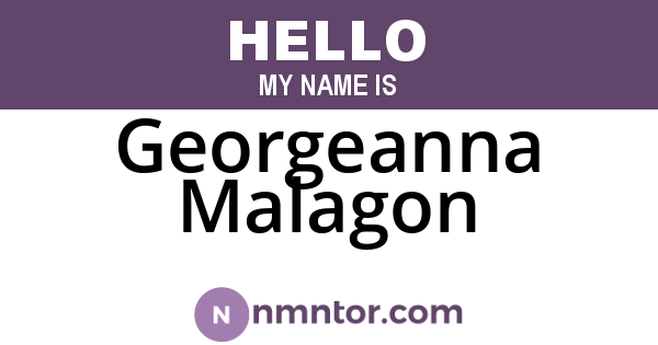 Georgeanna Malagon