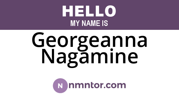 Georgeanna Nagamine