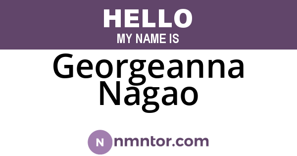 Georgeanna Nagao