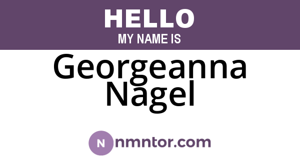Georgeanna Nagel