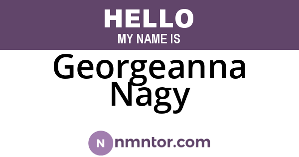 Georgeanna Nagy