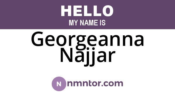 Georgeanna Najjar