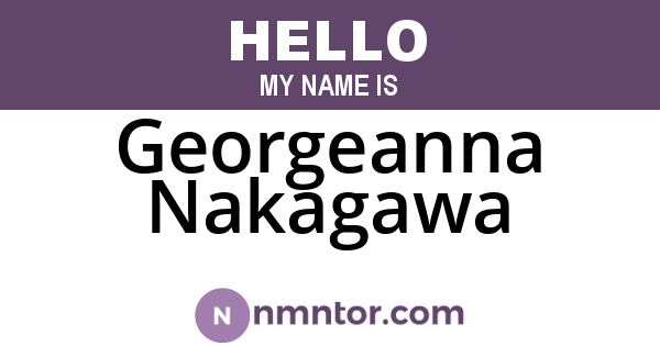 Georgeanna Nakagawa