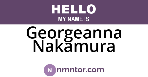 Georgeanna Nakamura