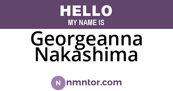 Georgeanna Nakashima