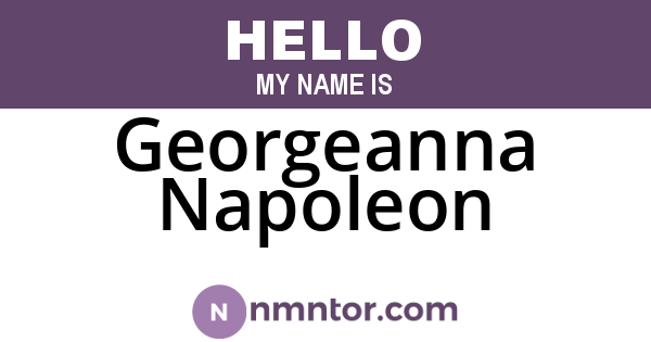 Georgeanna Napoleon