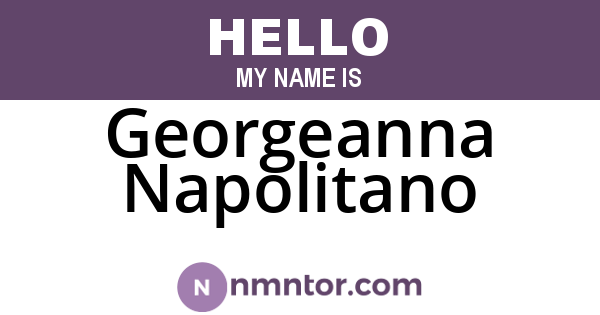 Georgeanna Napolitano