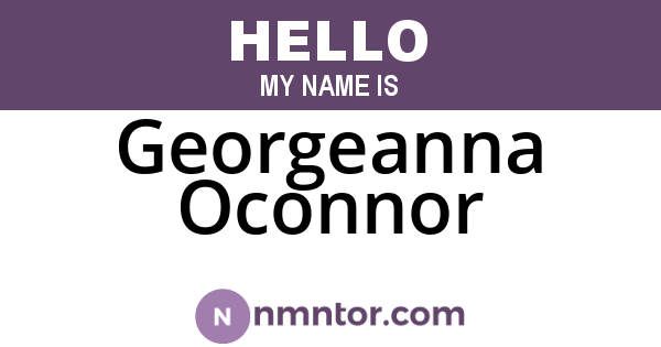 Georgeanna Oconnor