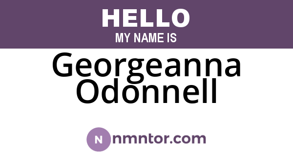 Georgeanna Odonnell
