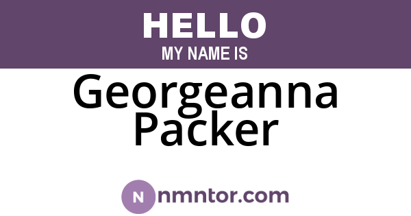Georgeanna Packer