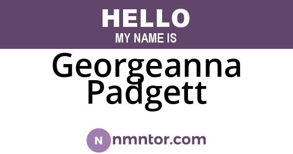 Georgeanna Padgett