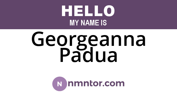 Georgeanna Padua