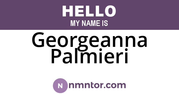 Georgeanna Palmieri