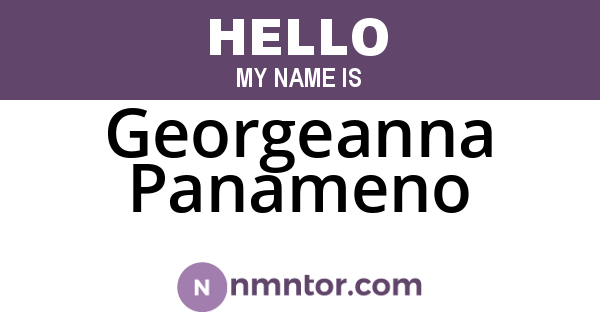 Georgeanna Panameno