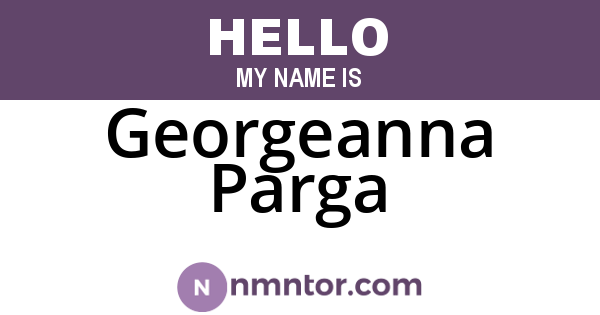 Georgeanna Parga