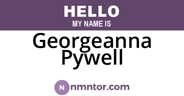 Georgeanna Pywell