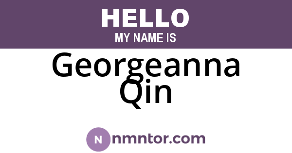 Georgeanna Qin
