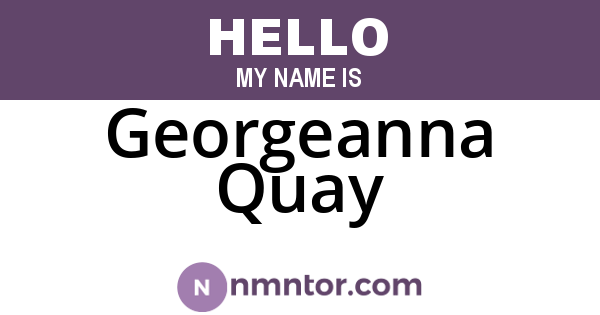 Georgeanna Quay