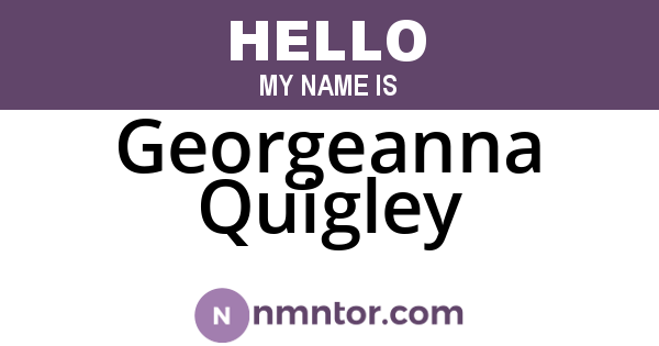Georgeanna Quigley